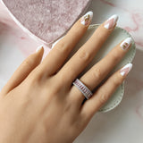 Pink Virtue Sterling Silver Ring