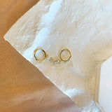 Eclipse Sterling Silver Ear Studs