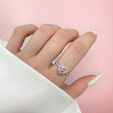 Pink Vouge Sterling Silver Ring