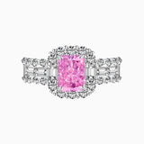 Pink Elizabeth Sterling Silver Ring