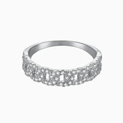 Aryana Sterling Silver Half Band