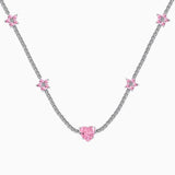 Pink Amore Sterling Silver Choker