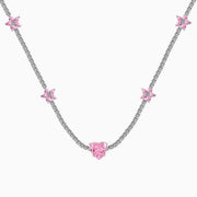 Pink Amore Sterling Silver Choker