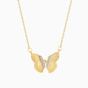 Butterfly Sterling Silver Necklace / Gold