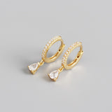 Droplet Sterling Silver Earrings / Gold