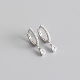 Droplet Sterling Silver Earrings