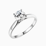 Solitaire Sterling Silver Ring