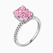 Pink Fortune Sterling Silver Ring