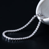 Sterling Silver Sparkling Anklet - MARIA JEWELLERY