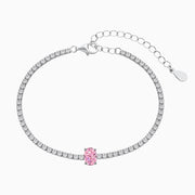 Pink Millionaire Sterling Silver Bracelet