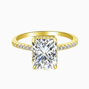 18k Gold Plated Classic Cocktail Ring With Cubic Zirconia - MARIA JEWELLERY