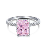 Pink Fortune Sterling Silver Ring